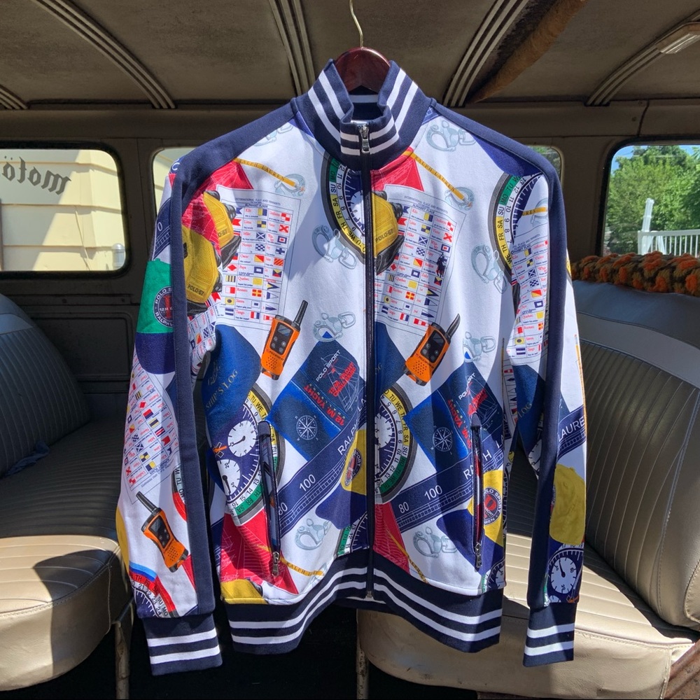 POLO RalphLauren yacht zip up track jacket M